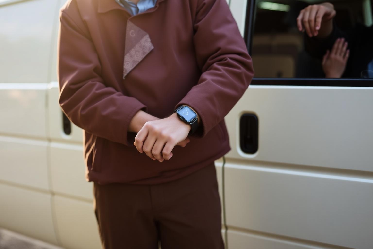 Passenger walking into a diagnostic imaging appointment
