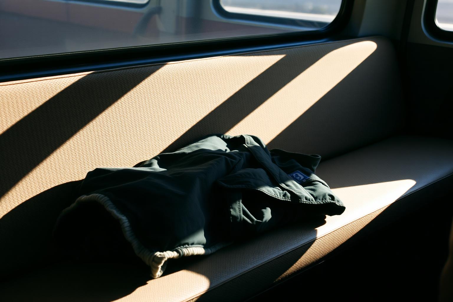 Passenger resting in the back seat of a van after a procedure